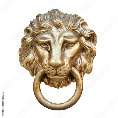 Obraz na plátně lion head, Door knocker