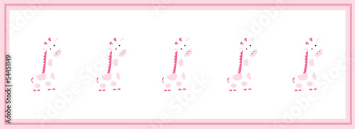 baby pink giraffe