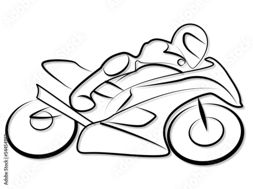 Motorrad Rennen Tribal