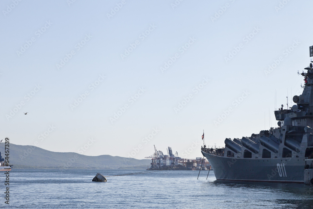 The ship at the mooring