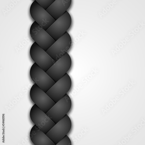 black seamless braid