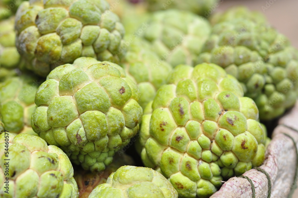 Fototapeta premium Custard apple in the market