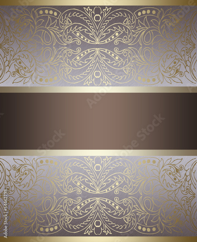elegant gold and brown background with tape design layout