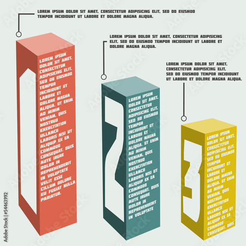 business steps to success and graphs options banner.