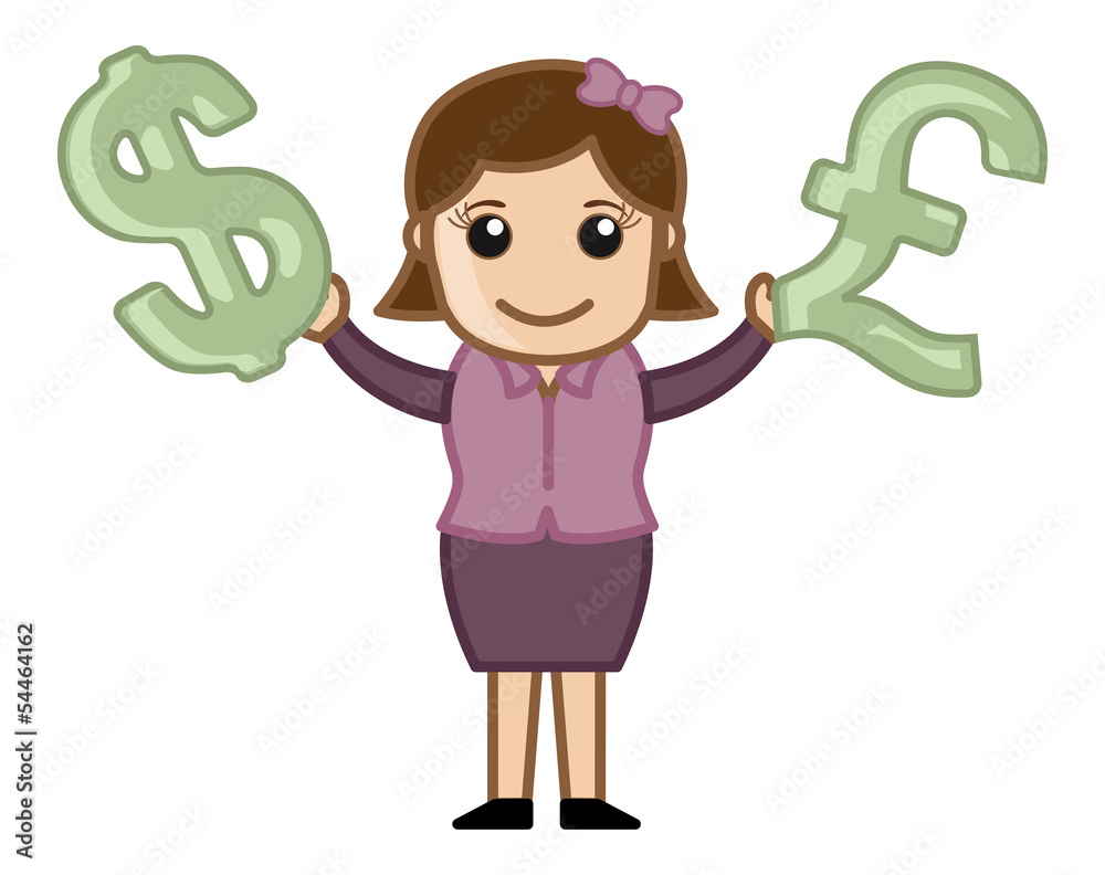 Currency Business - Vector Illustration Currency Business - Vector Illustration