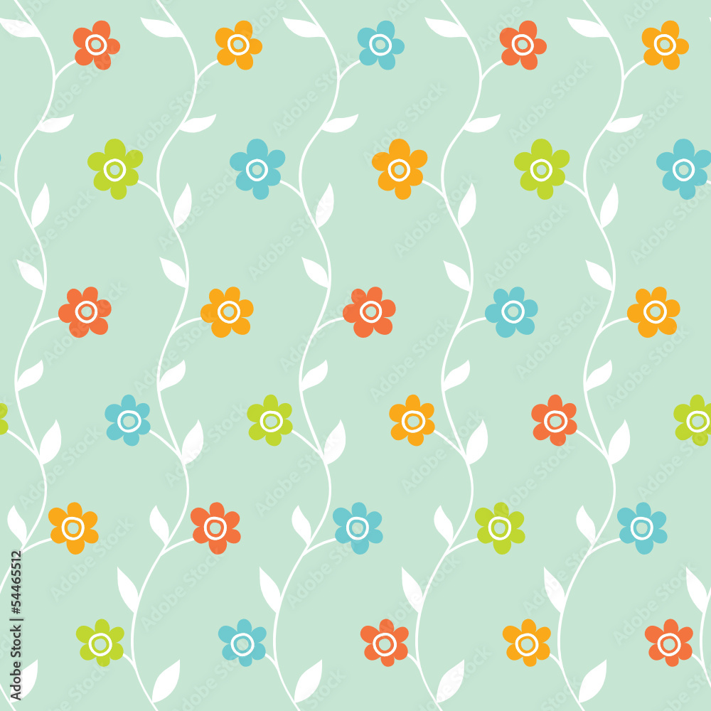 Fototapeta premium Floral seamless pattern