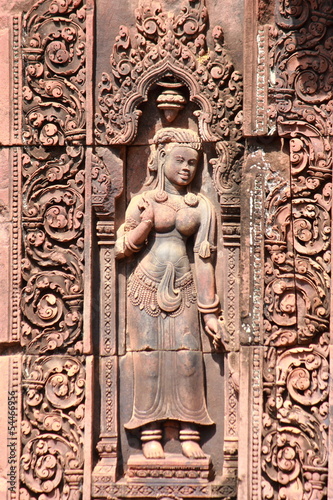 Bas-relief at Banteay srei