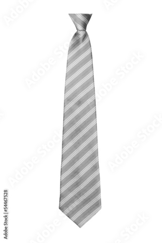 grey ties isolated on white background