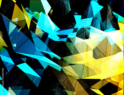 Abstract 3D vector background