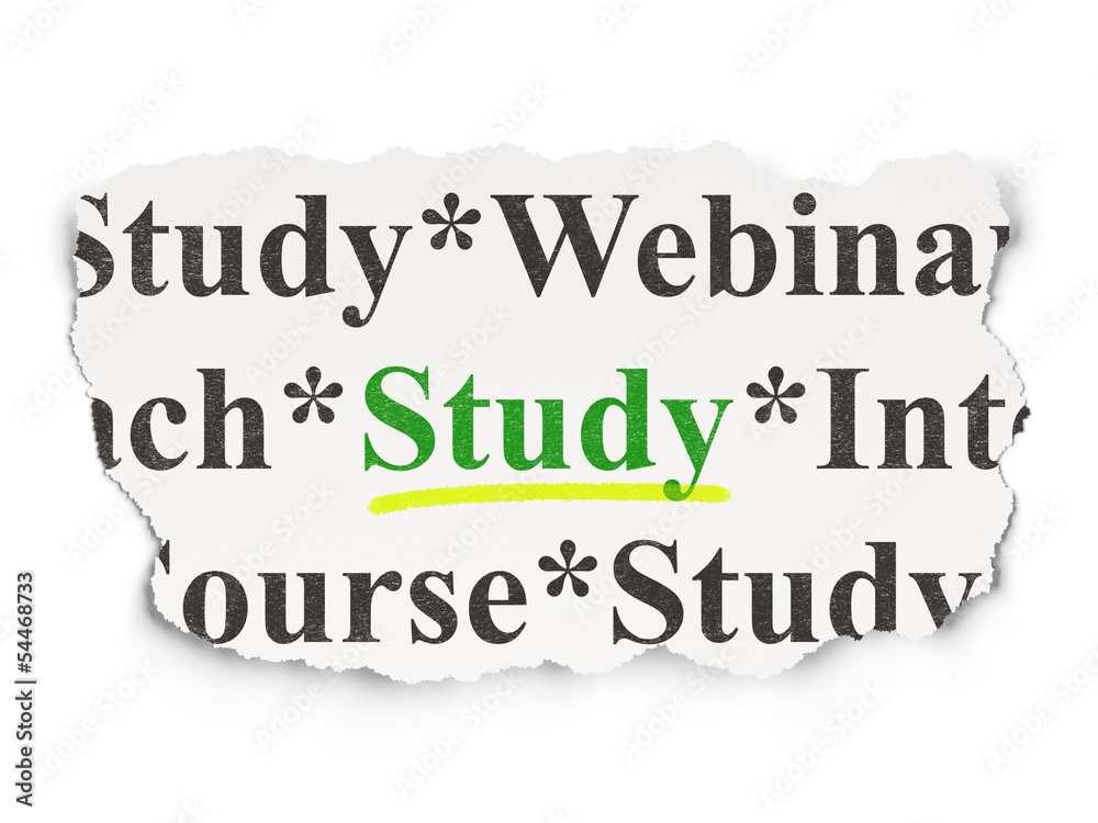 Education concept: Study on Paper background Education concept: Study on Paper background