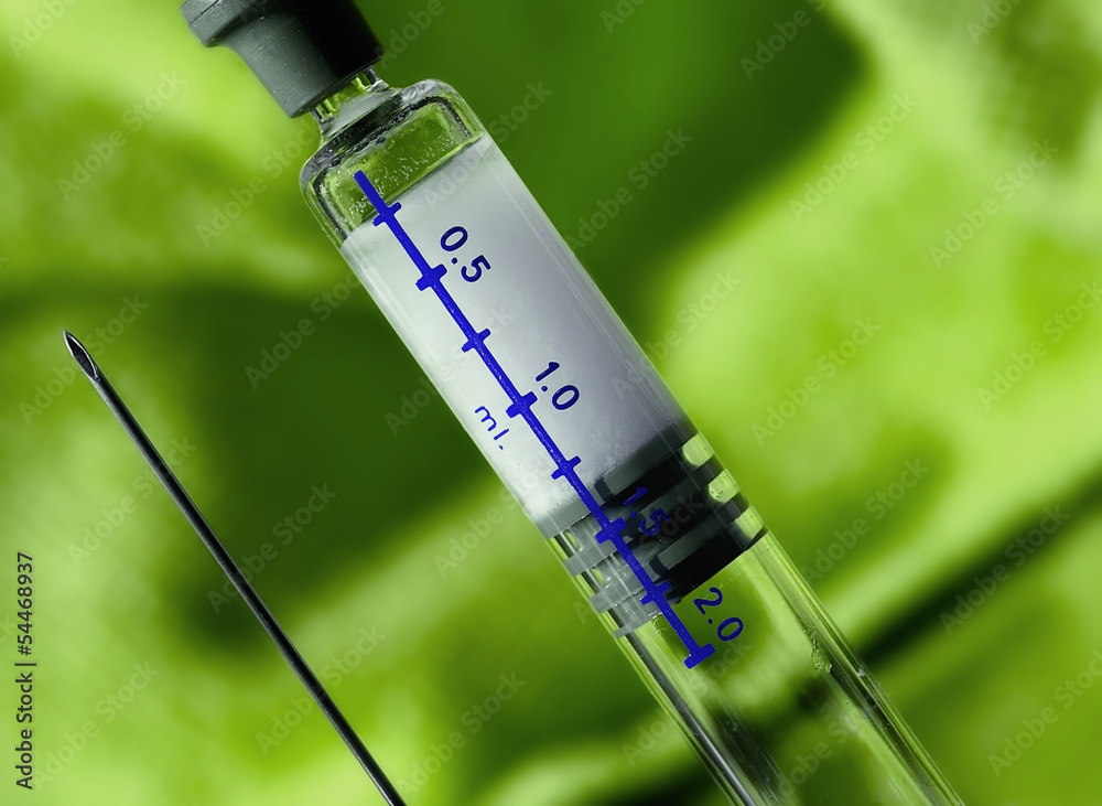 seringue et aiguille,kit d'injection Stock Photo