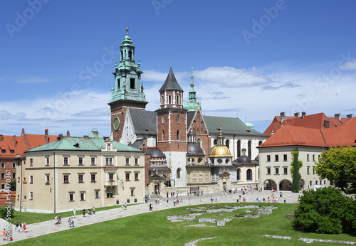 widok na Zamek Królewski-Wawel-Kraków
