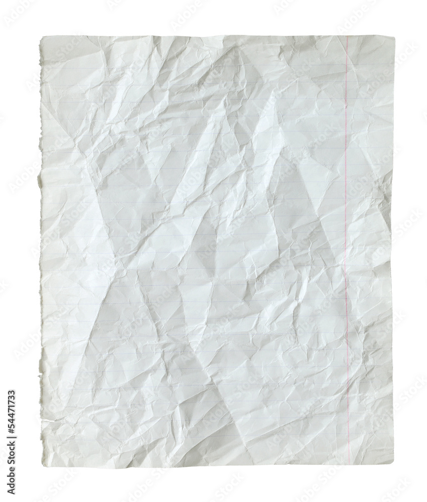 Page from a notebook. Page from a notebook.