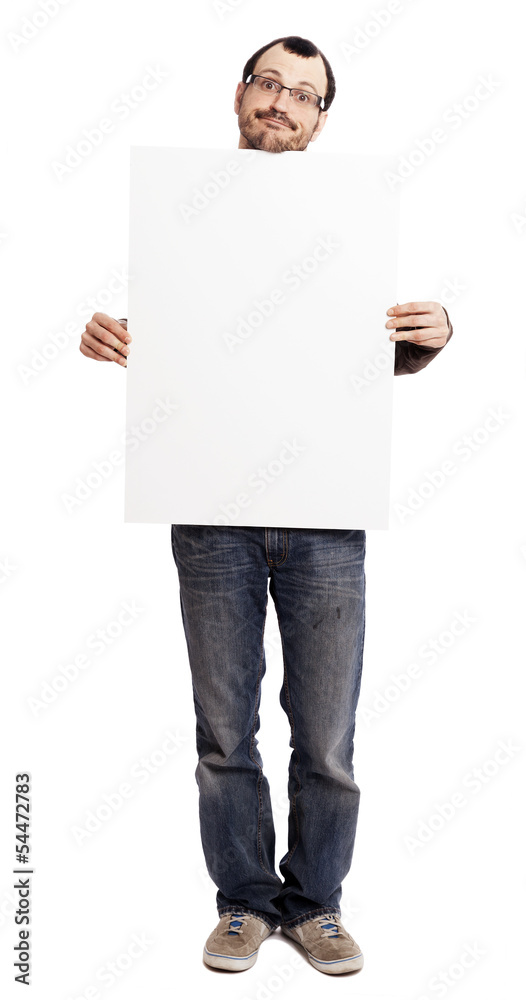 Funny Face Holding a Sign Funny Face Holding a Sign