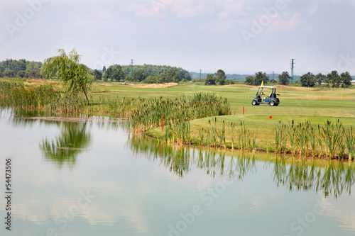 lake at the golf course in west Slovakia