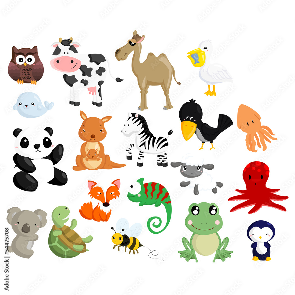 Obraz premium Animal Vector Set 2