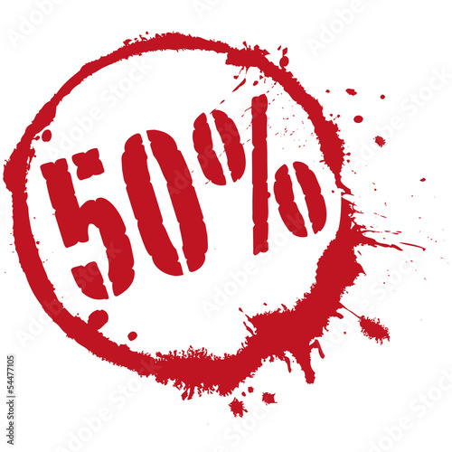 50% - 50 Prozent - Sale - Reduzierung