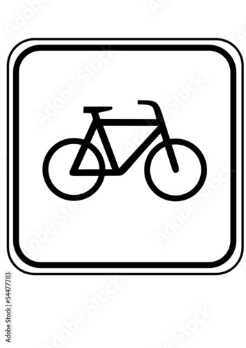 Zeichen Fahrrad