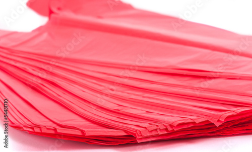 Red plastic bags
