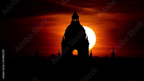 California Pasadena City Hall sunrise