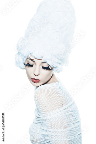 avant-garde fashion portrait