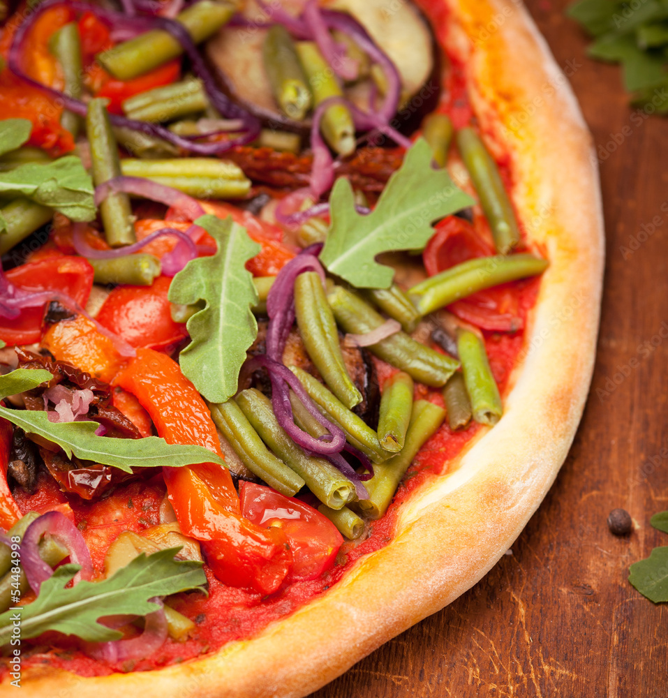 pizza on table pizza on table