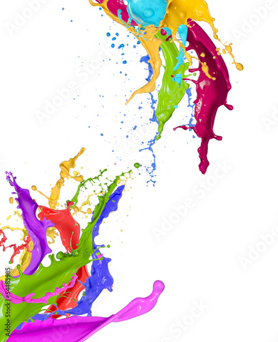 Fototapeta Naklejka Na Ścianę i Meble -  Colorful paint splashing