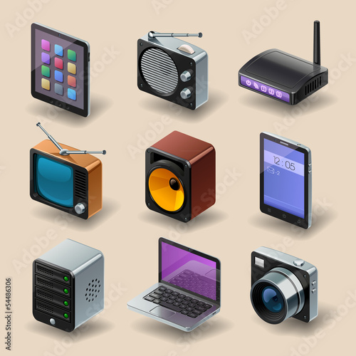 media icon set