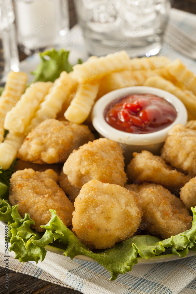 Unhealthy Chicken Nuggets and Fries Unhealthy Chicken Nuggets and Fries