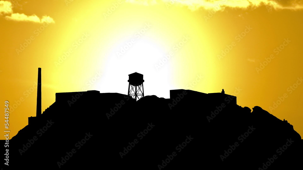 San Francisco Alcatraz sunset