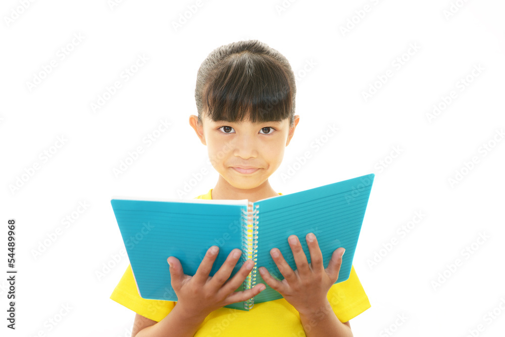 勉強に励む女の子 勉強に励む女の子