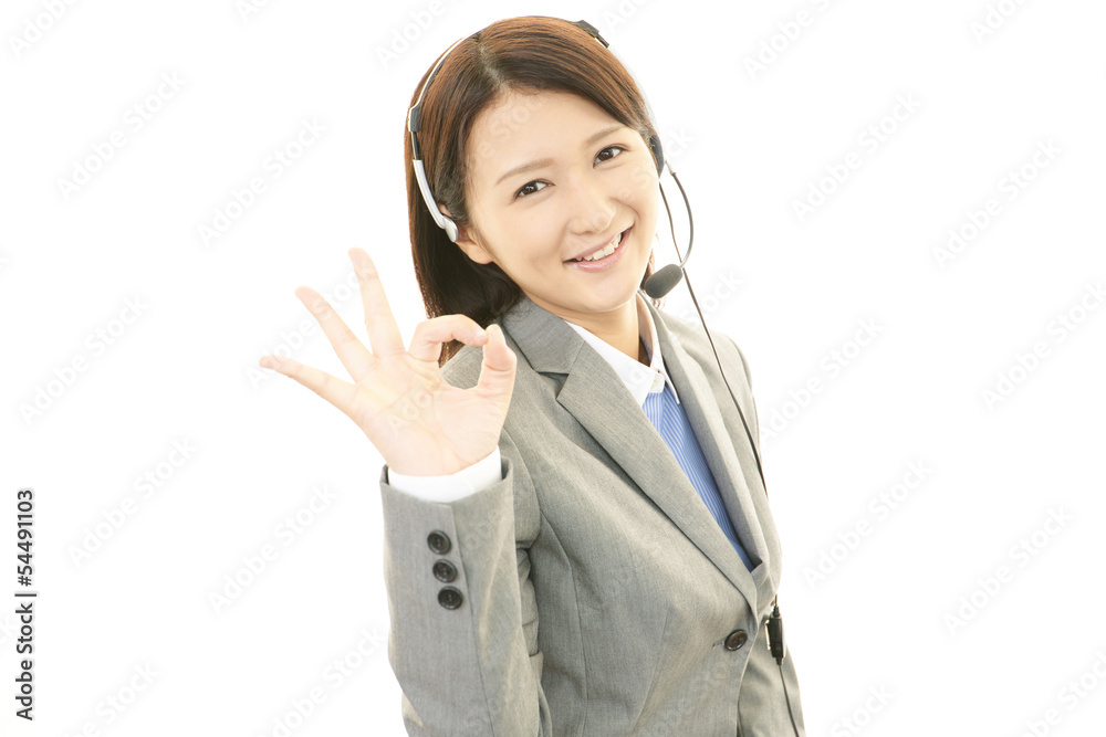 笑顔のオペレーター 笑顔のオペレーター