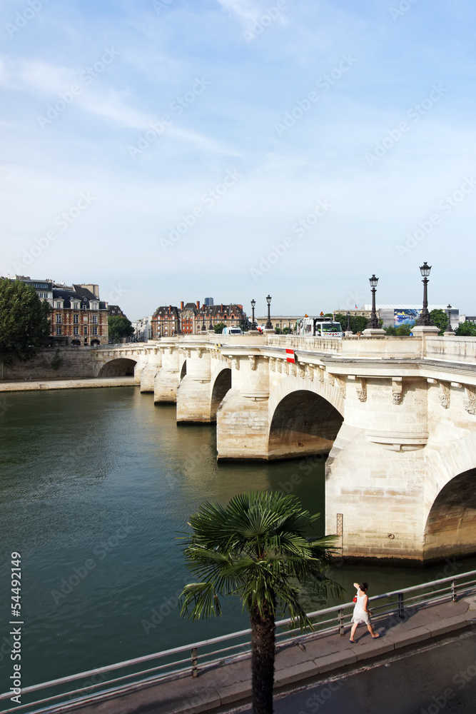 Paris pont neuf et quai de Seine