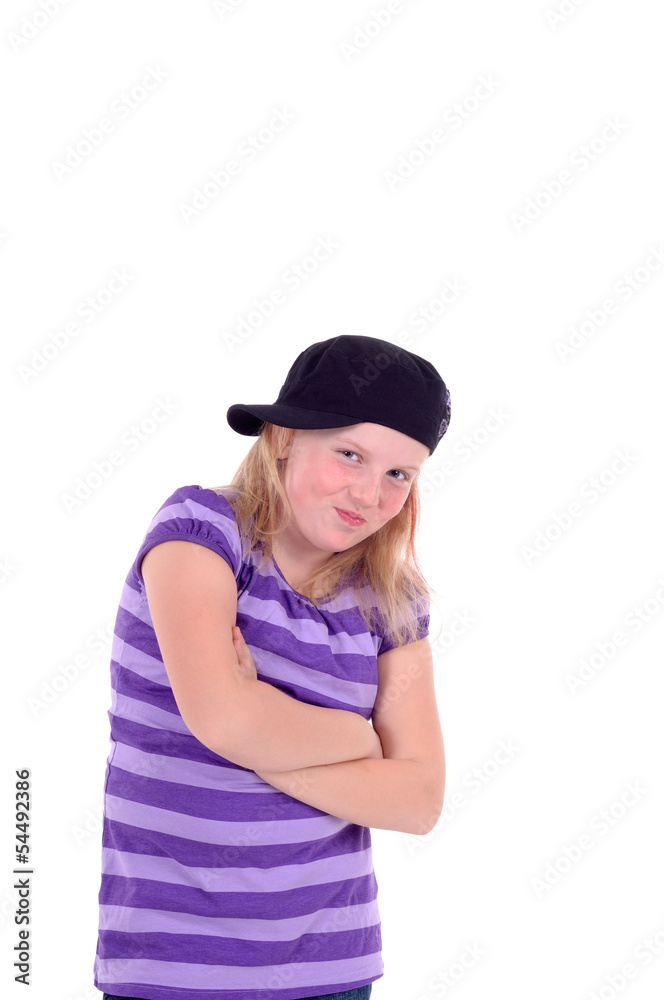 Mädchen mit Basecap Mädchen mit Basecap