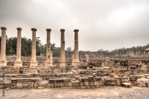 Ancient ruins in Israel travel