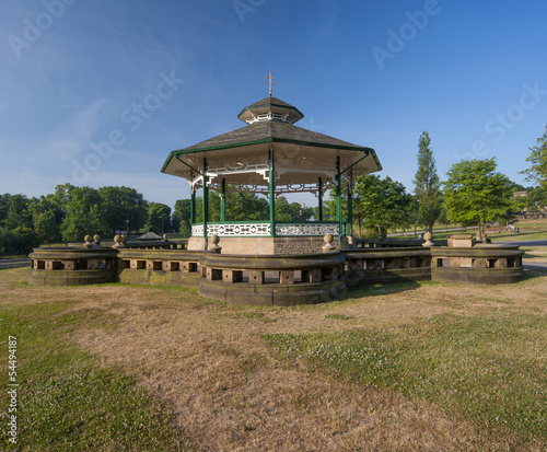 victorian bandstand in greenhead park huddersfield