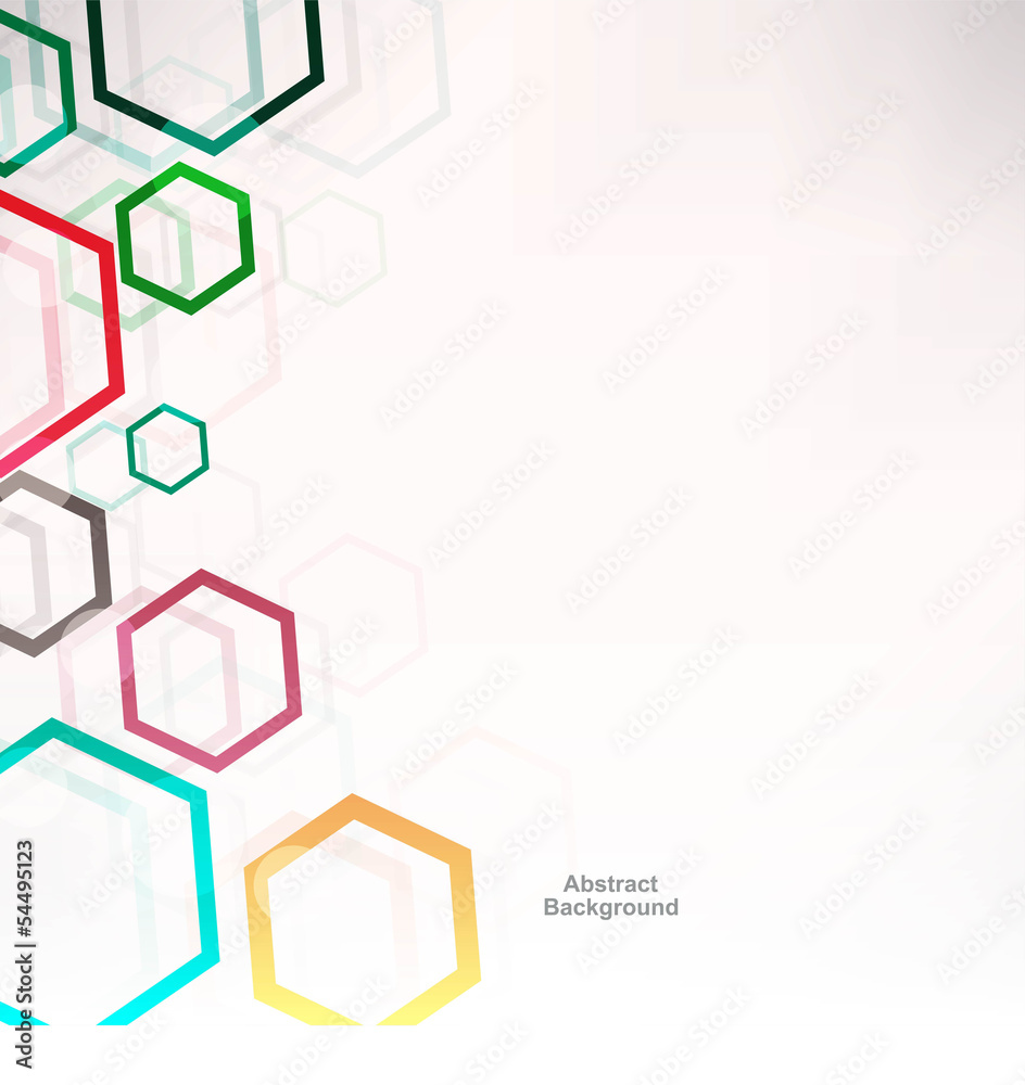 Background with hexagons Background with hexagons