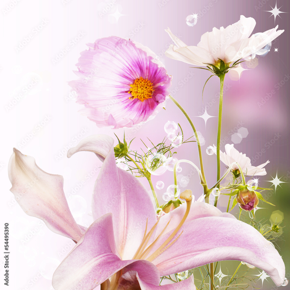 Fototapeta premium Beautiful flower background