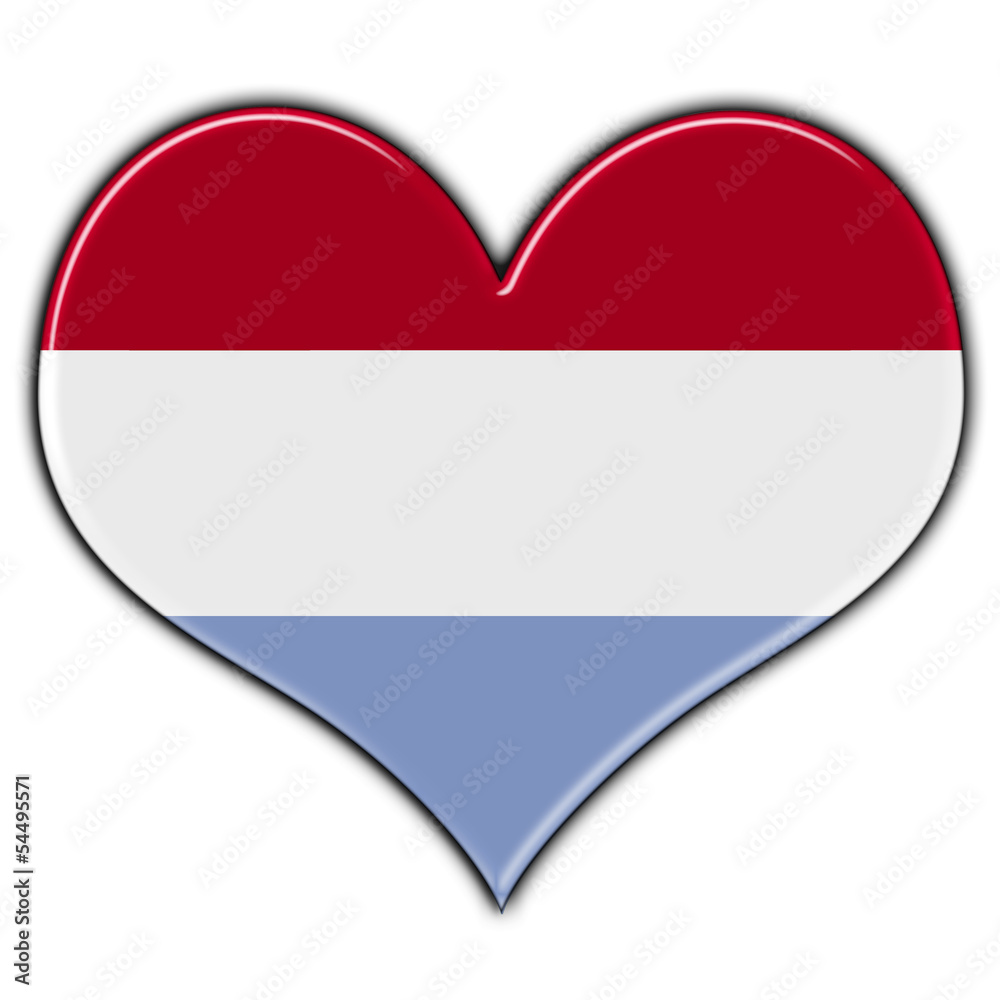 Coração com a bandeira do Luxemburgo Coração com a bandeira do Luxemburgo