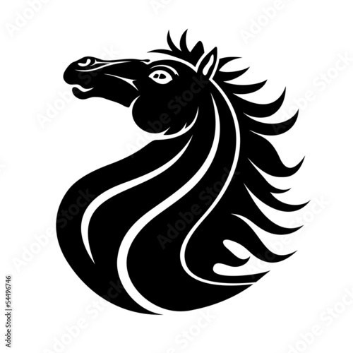 Wallpaper Mural Black horse. Torontodigital.ca