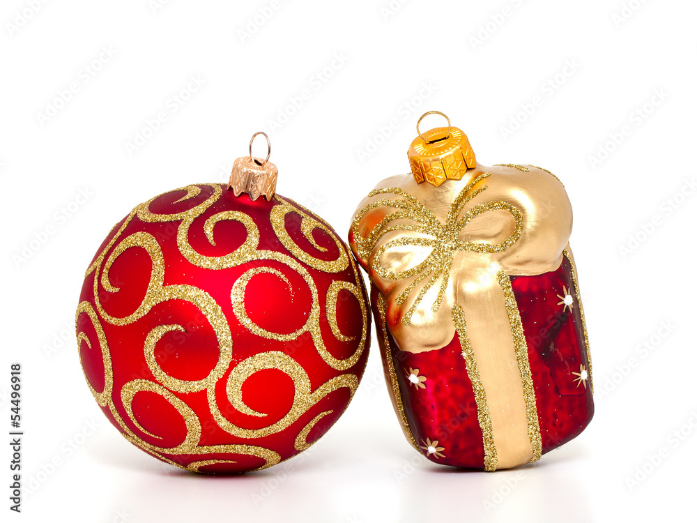 Christmas toys isolated on white Christmas toys isolated on white
