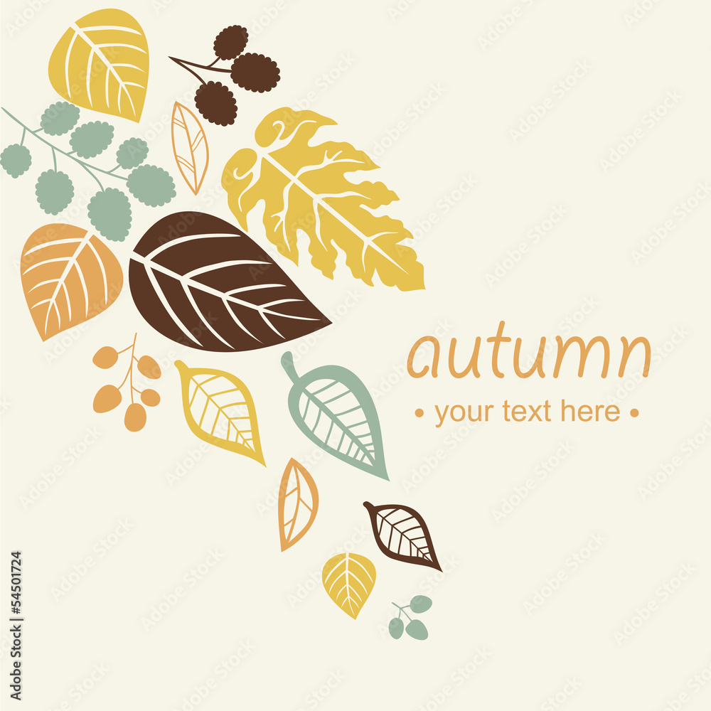 Autumn falling leaves background Autumn falling leaves background