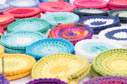  colorful crochet earrings  © namanka