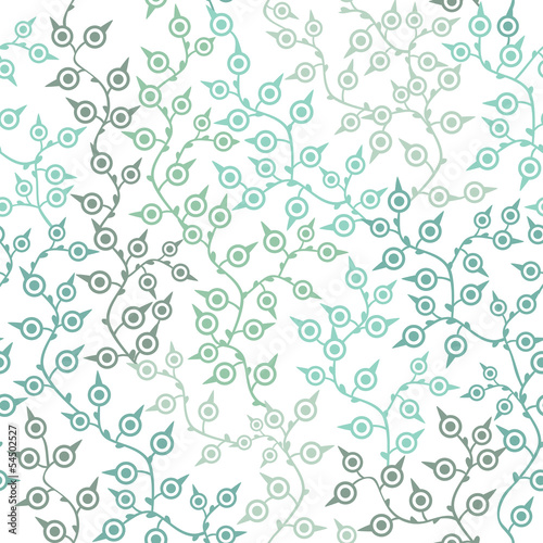 Colored seamless pattern with leaf in blue