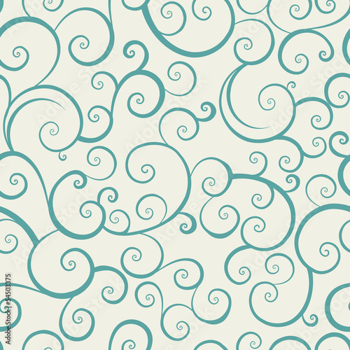 vintage seamless pattern with spiral elements