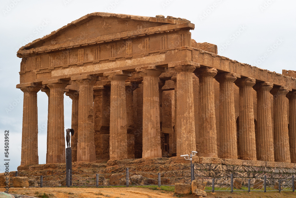 The ruins of Temple of Concordia, Agrigento