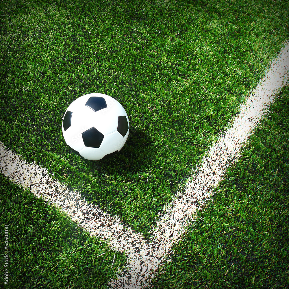 Soccer football field stadium grass line ball background texture Soccer football field stadium grass line ball background texture