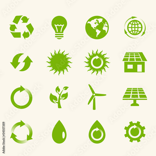 Eco Icon Set.