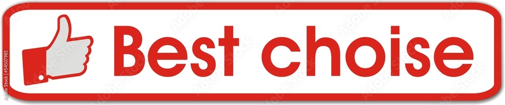 Fototapeta premium bouton best choice