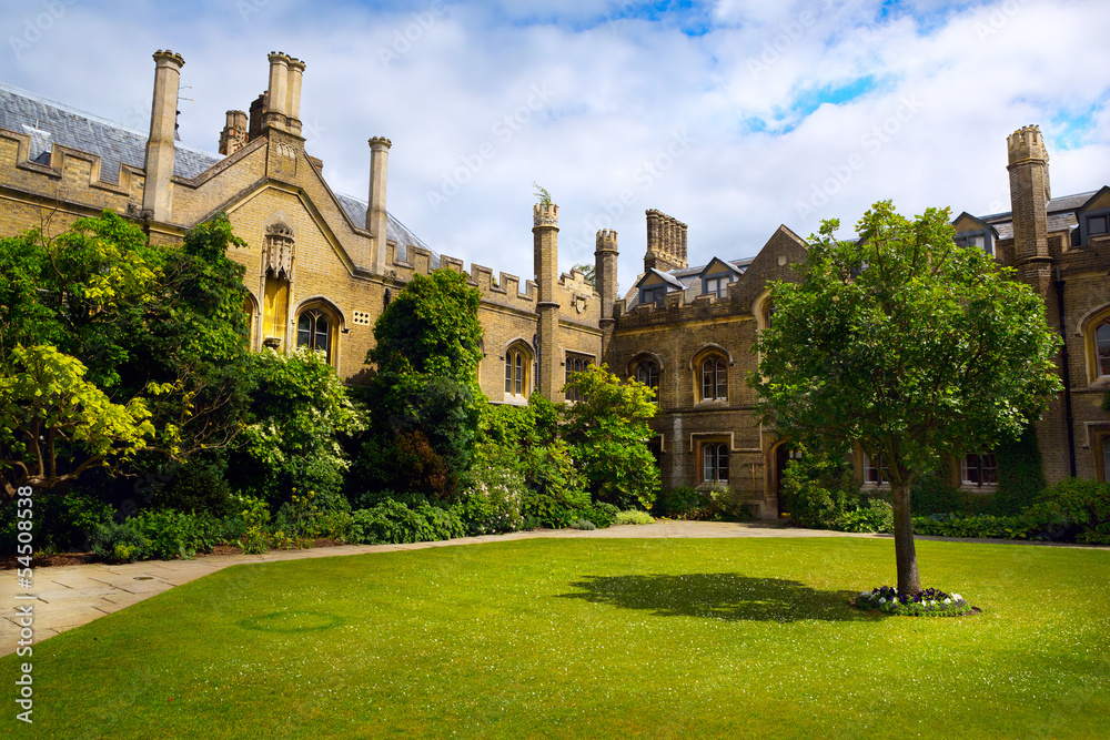 Naklejka premium Art Cambridge University College